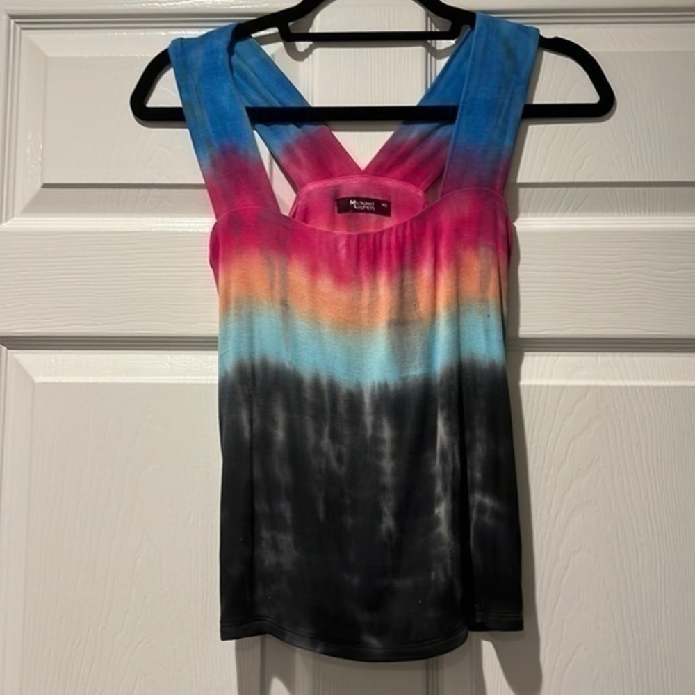 MICHAEL LAUREN TIE DYE TOP SIZE XS